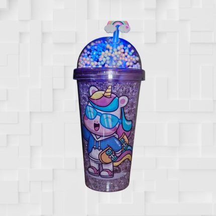 Vaso luminoso unicornio/kids